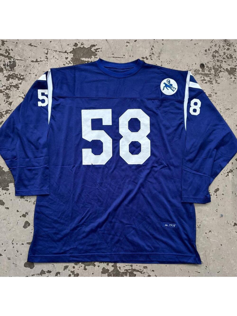 Mens Throwback Indianapolis Colts Football Jersey SIze XL